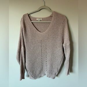 V-Neck Sweater - Taupe